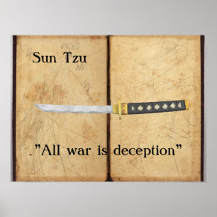 Sun Tzu - Alle oorlog is bedrog Poster