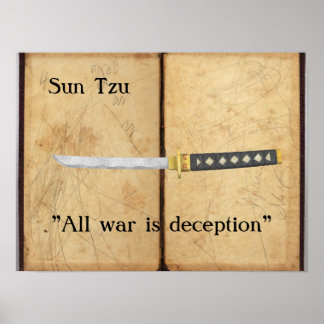 Sun Tzu - Alle oorlog is bedrog Poster
