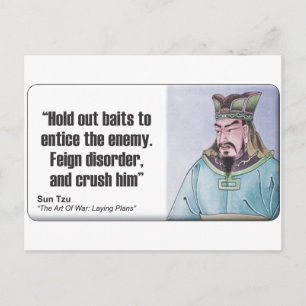 Sun Tzu: Buitenlandse aandoening Briefkaart