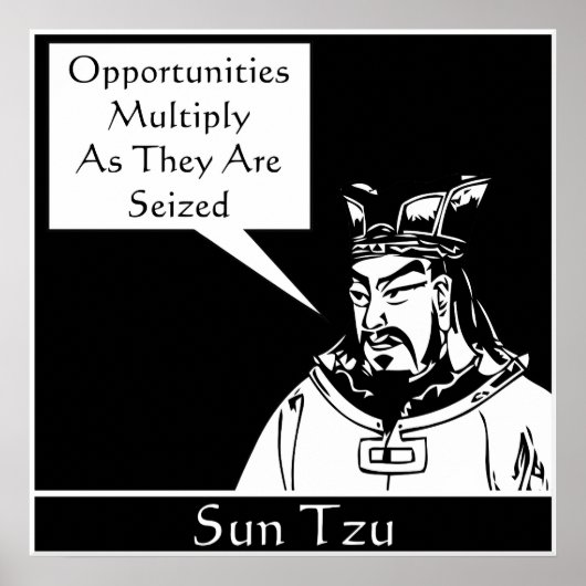 Sun Tzu — Chinese militair strateeg Poster (Voorkant)