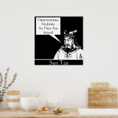 Sun Tzu — Chinese militair strateeg Poster (Keuken)