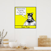 Sun Tzu — Chinese militair strateeg Poster (Keuken)