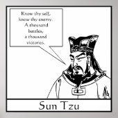Sun Tzu — Chinese militair strateeg Poster (Voorkant)
