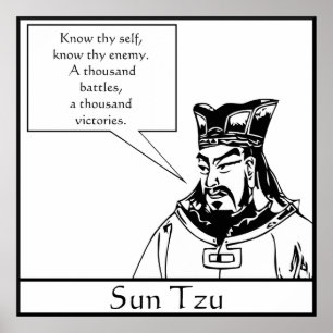 Sun Tzu — Chinese militair strateeg Poster
