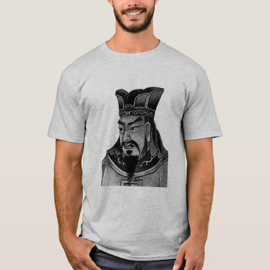 Sun Tzu en quote - grijs T-shirt (Voorkant)