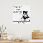 Sun Tzu en Quote Poster (Keuken)
