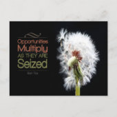 Sun Tzu Inspirerend citaat "Kansen" Briefkaart (Voorkant)