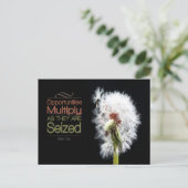 Sun Tzu Inspirerend citaat "Kansen" Briefkaart (Staand voorkant)