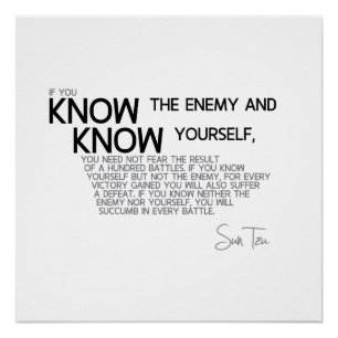 Sun Tzu - Ken je vijand Perfect Poster