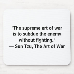 Sun Tzu-kunst van oorlog zonder strijd Muismat