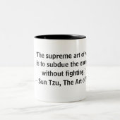 Sun Tzu Kunst van oorlog zonder strijd tegen Mok (Center)