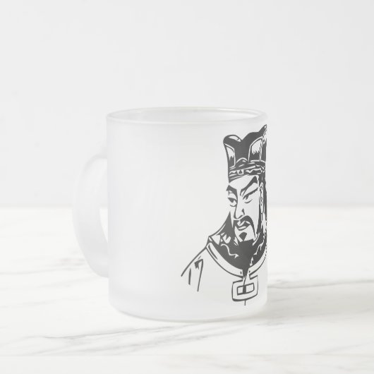 SUN TZU — militair strateeg Matglas Koffiemok (Voorkant links)