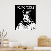 SUN TZU — militair strateeg Poster (Keuken)