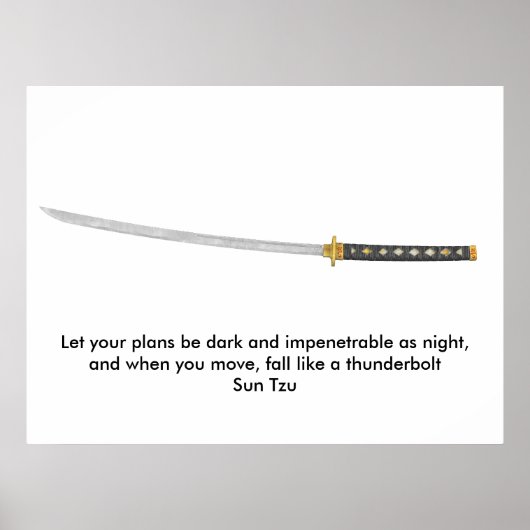 Sun Tzu quote Poster (Voorkant)