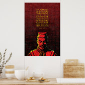 Sun Tzu Quote: Victorious en Defeated Warriors Poster (Keuken)