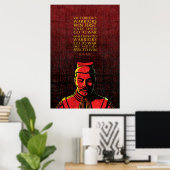 Sun Tzu Quote: Victorious en Defeated Warriors Poster (Thuiskantoor)