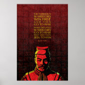 Sun Tzu Quote: Victorious en Defeated Warriors Poster (Voorkant)