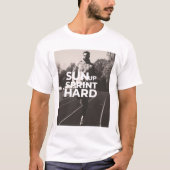 Sun up, Sprint harde ochtend hardlopen T-shirt (Voorkant)