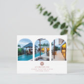 Sun Vacation Rental Briefkaart (Staand voorkant)