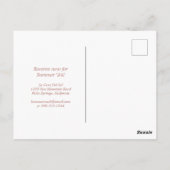 Sun Vacation Rental Briefkaart (Achterkant)