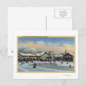 Sun Valley, ID - Challenger Inn in Winter Briefkaart (Voorkant / Achterkant)