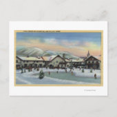 Sun Valley, ID - Challenger Inn in Winter Briefkaart (Voorkant)