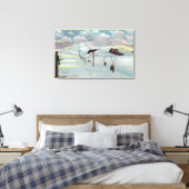 Sun Valley, ID - Sawtooth Mnts. Riding Ski Canvas Afdruk (Insitu (Slaapkamer))