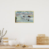 Sun Valley, ID - Sawtooth Mnts. Riding Ski Poster (Keuken)