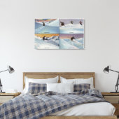 Sun Valley, ID - Ski Canvas Afdruk (Insitu (Slaapkamer))