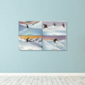 Sun Valley, ID - Ski Canvas Afdruk (Insitu (Houten vloer))