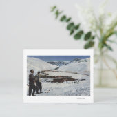 Sun Valley, ID - Winter Scene of Sun Valley Briefkaart (Staand voorkant)