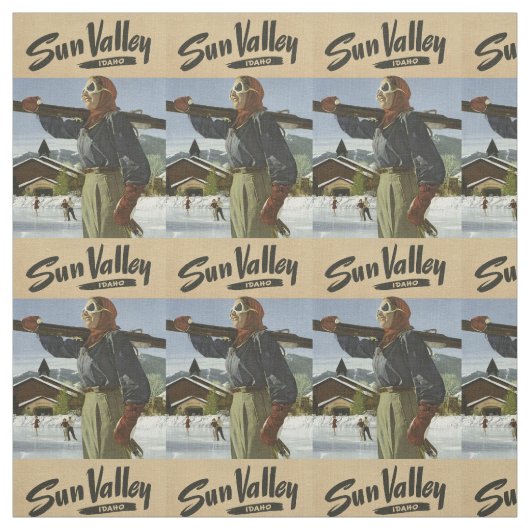 Sun Valley, Idaho aanpasbare stof (Swatch)