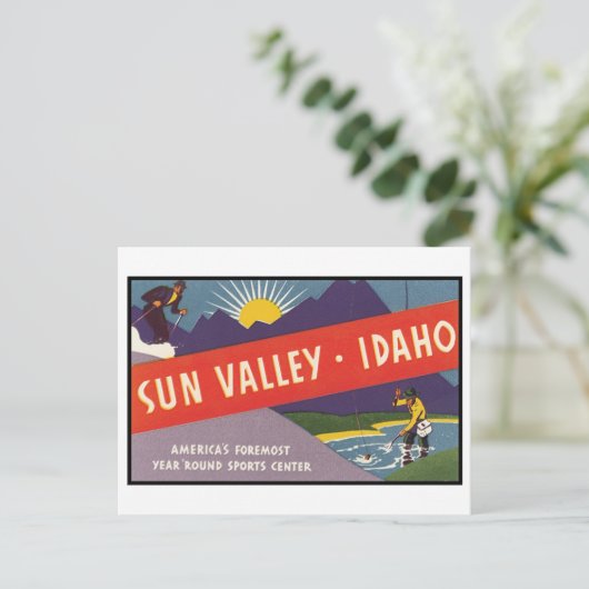 Sun Valley Idaho Briefkaart (Staand voorkant)