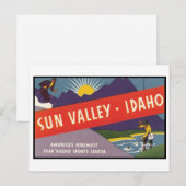 Sun Valley Idaho Briefkaart (Voorkant / Achterkant)