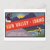 Sun Valley Idaho Briefkaart (Voorkant)