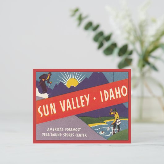 Sun Valley Idaho Briefkaart (Staand voorkant)