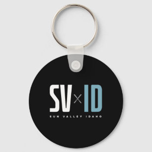 Sun Valley Idaho Graphic Ski Sleutelhanger