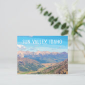 Sun Valley, Idaho, in vintage-reisstijl Briefkaart (Staand voorkant)