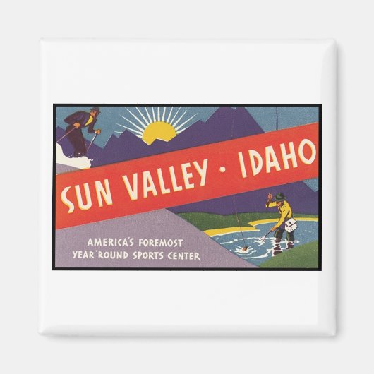Sun Valley Idaho Magneet (Voorkant)