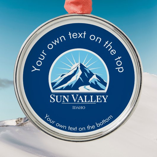 Sun Valley Idaho medaille Ornament