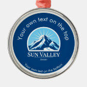 Sun Valley Idaho medal Ornament (Voorkant)