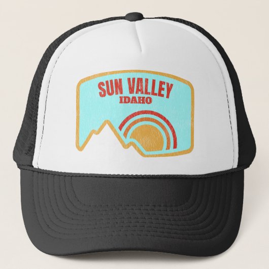 Sun Valley Idaho Mountain Trucker Pet (Voorkant)
