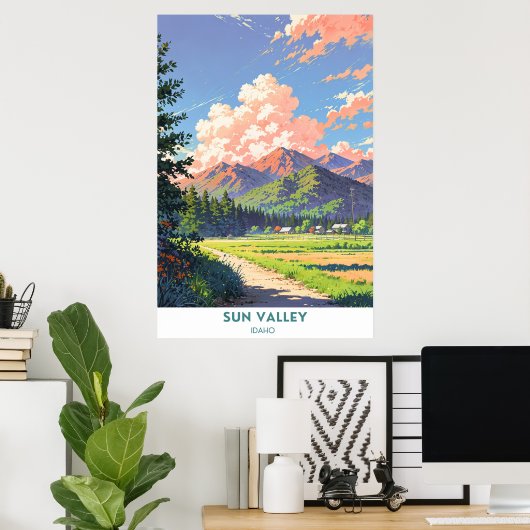 Sun Valley, Idaho Poster (Thuiskantoor)