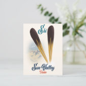 Sun Valley Idaho  poster Briefkaart (Staand voorkant)