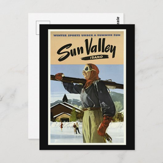 Sun Valley, Idaho reis  Briefkaart (Voorkant / Achterkant)