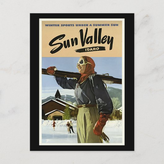 Sun Valley, Idaho reis  Briefkaart (Voorkant)