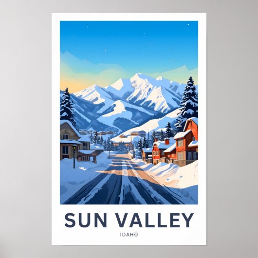 Sun valley Idaho Reisprint Poster (Voorkant)