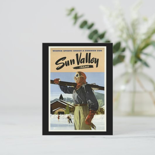 Sun Valley, Idaho reizen Briefkaart (Staand voorkant)