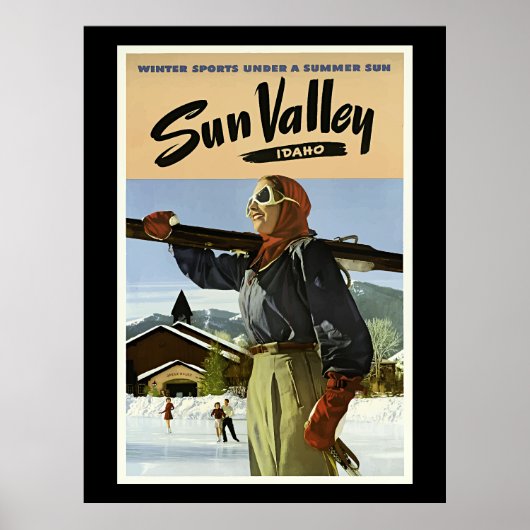 Sun Valley, Idaho reizen Poster (Voorkant)