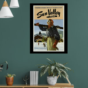 Sun Valley, Idaho reizen Poster